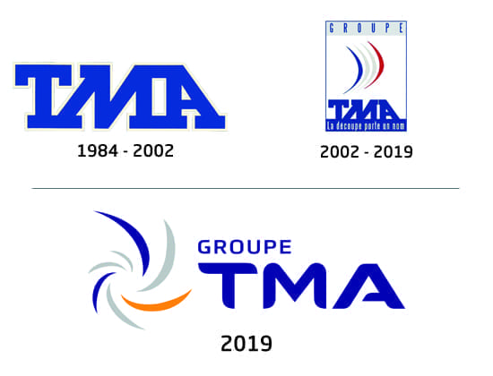 previous logos of Groupe TMA